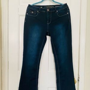 Liverpool Jeans Company Rita's Bootcut Size 10 Dark Blue